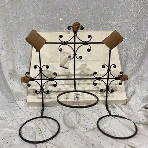 Vintage New Pier 1 Rod Iron 3-Ring Wall Planter